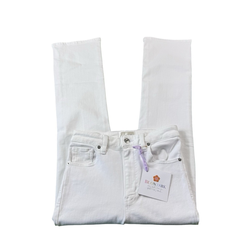 FRAME White The Reboot Crop Womens High Rise Bootcut Jeans Size 24x27 NWT